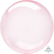 Plastic Balloon Girls Dark Pink Crystal Clearz