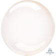 Plastic Balloon 20 Inch Crystal Clearz Orange