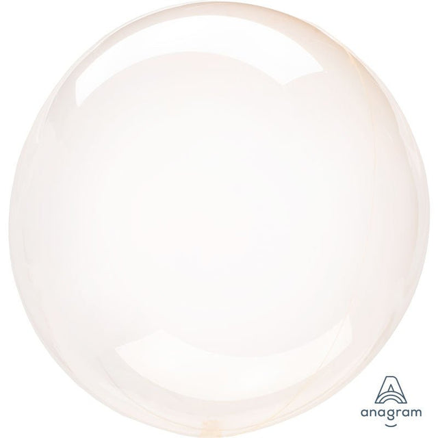 Plastic Balloon 20 Inch Crystal Clearz Orange