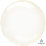 Plastic Balloon 20 Inch Crystal Clearz Yellow