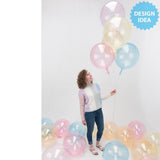 Plastic Balloon 20 Inch Crystal Clearz Yellow