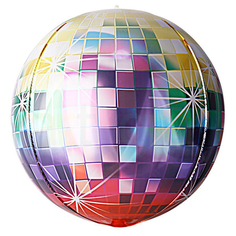 Disco Ball 4D Rainbow Foil Balloon