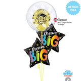 Foil Balloon Dream Big Rainbow Stars 20 Inch