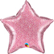 Foil Balloon 20 Inch Glittergraphic Pink