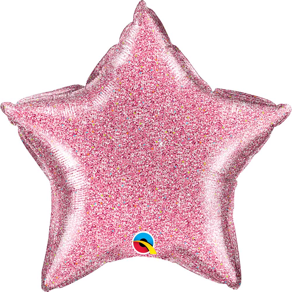 Foil Balloon 20 Inch Glittergraphic Pink