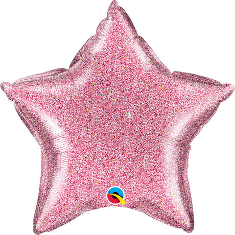 Foil Balloon 20 Inch Glittergraphic Pink