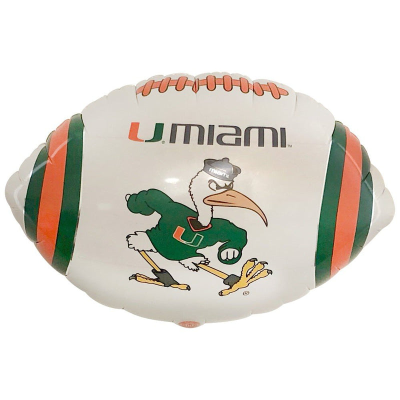 Foil Balloon University of Miami Hurricanes Football