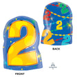 Foil Balloon Number 2 Confetti Dots
