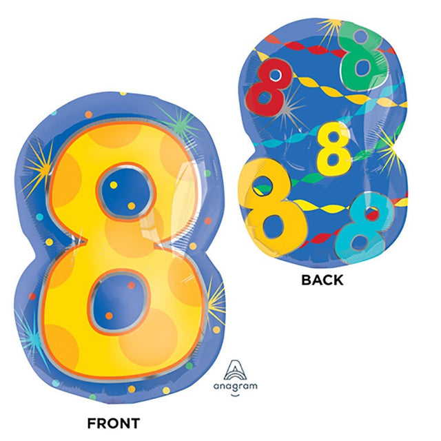 Number 8 Foil Balloon