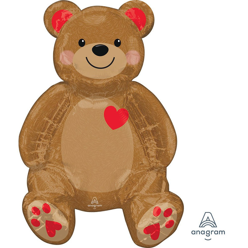 Foil Balloon 20 Inch Sitting Teddy