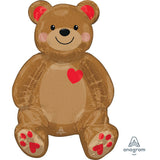Foil Balloon 20 Inch Sitting Teddy