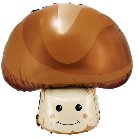 Smiling Mushroom Foil Balloon