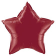 Foil Star Balloon Burgundy 20 Inch