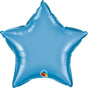 Star Foil Balloon 20 Inch Chrome Blue