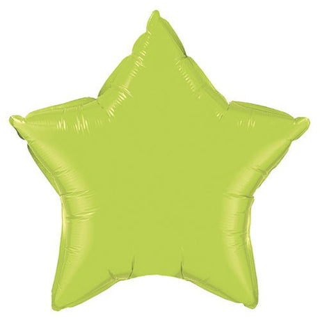 Lime Green Star Foil Balloon
