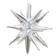 Foil Balloon 20 Point 3D Star-Burst Silver
