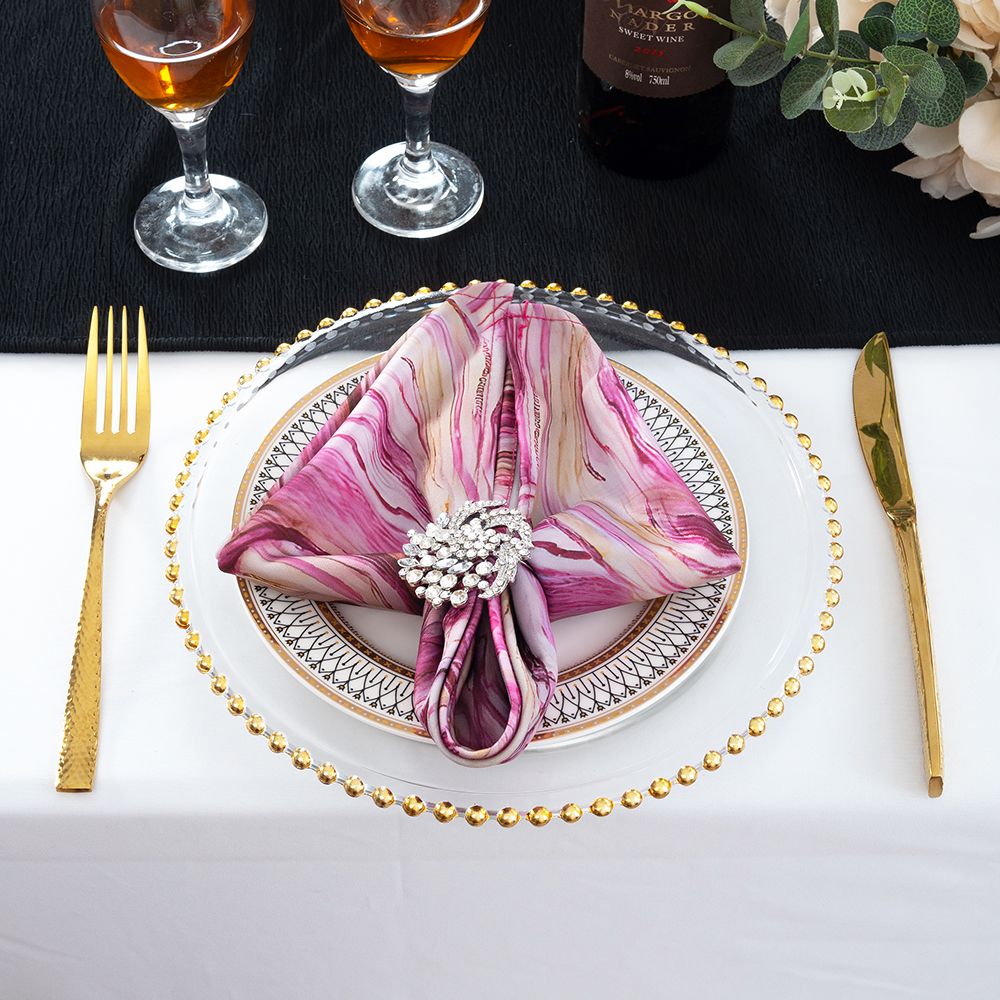 Scuba Dinner Napkin Sample 20x20 Pink