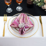 Scuba Dinner Napkin Sample 20x20 Pink