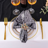 Scuba Dinner Napkin 20x20 Black