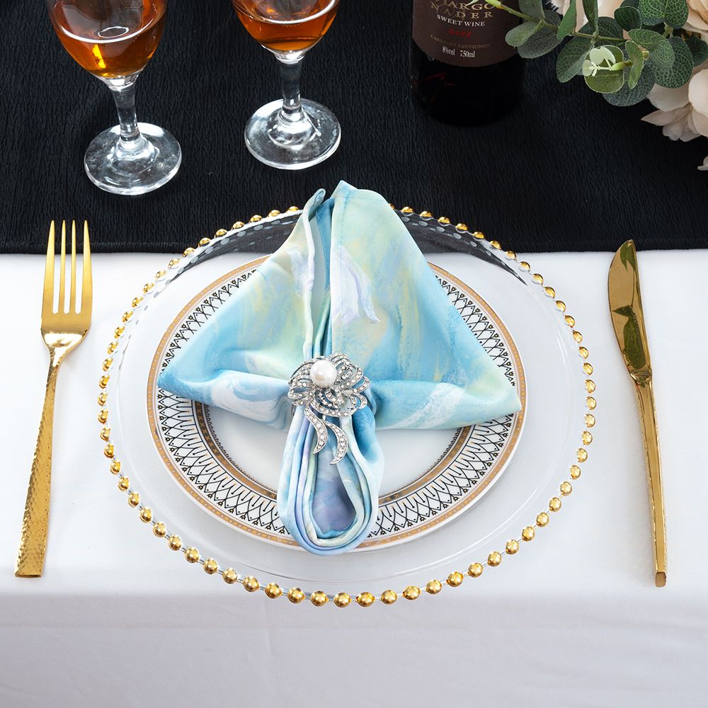 Scuba Dinner Napkin Sample 20x20 Honey Suckle