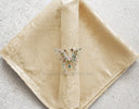 10 Piece Pack Floral Damask Jacquard Polyester Napkins (240 GSM)