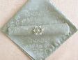 Cloth Dinner Napkin Marquis Damask Polyester 20x20 Silver