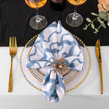 Scuba Dinner Napkin Sample 20x20 Dusty Blue