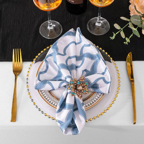 Scuba Dinner Napkin Sample 20x20 Dusty Blue