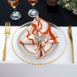 Scuba Dinner Napkins 20x20 Orange