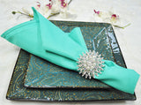 Polyester Dinner Napkins 20x20 Tiff Blue/Aqua Blue