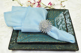 Polyester Dinner Napkins 20x20 Baby Blue