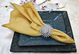 Premium Polyester Dinner Napkins 20x20 Gold
