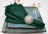 Polyester Dinner Napkins 20x20 Hunter Green