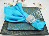 Premium Polyester Dinner Napkins 20x20 Turquoise