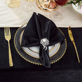 Scuba Dinner Napkins 20x20 Black