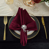 Scuba Dinner Napkins 20x20 Burgundy