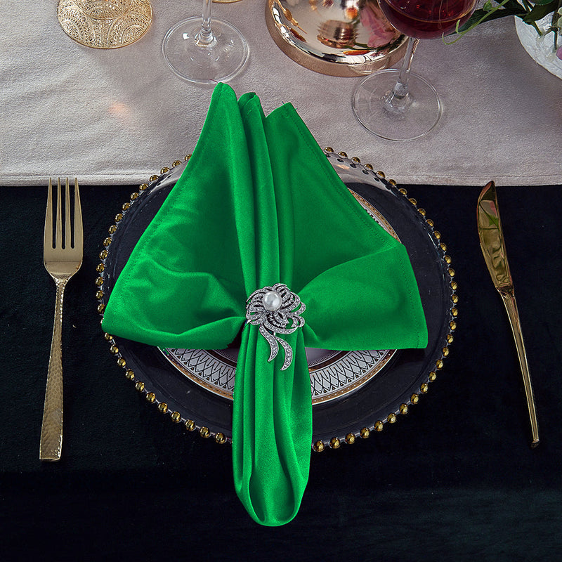 Scuba Dinner Napkins 20x20 Emerald Green