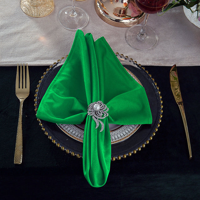 Scuba Dinner Napkins 20x20 Emerald Green