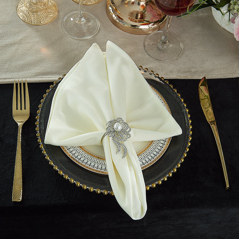 Scuba Dinner Napkins 20x20 Ivory