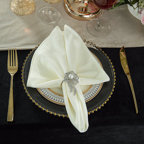 Scuba Dinner Napkins 20x20 Ivory