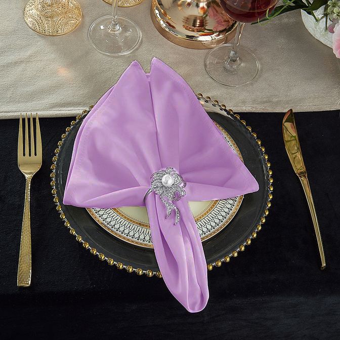 Scuba Dinner Napkins 20x20 Lilac
