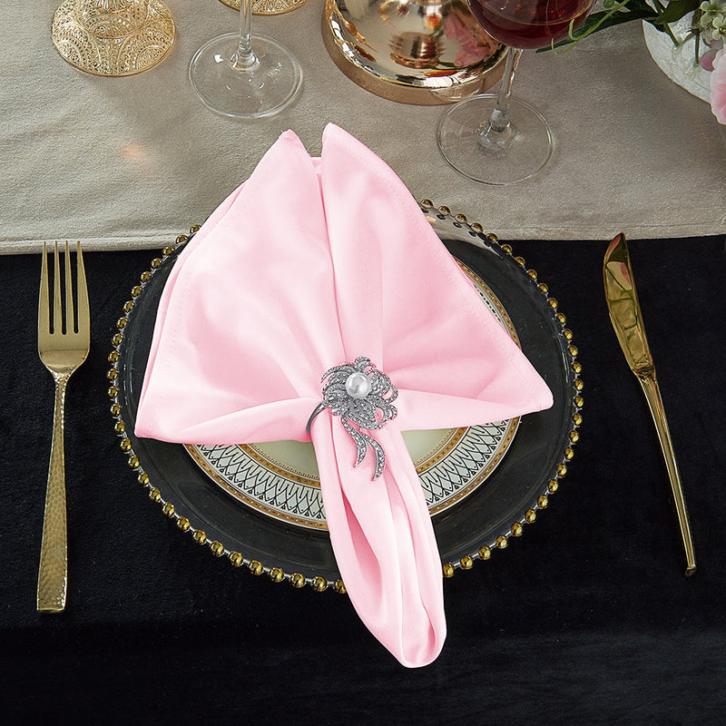 Scuba Dinner Napkins 20x20 Pink