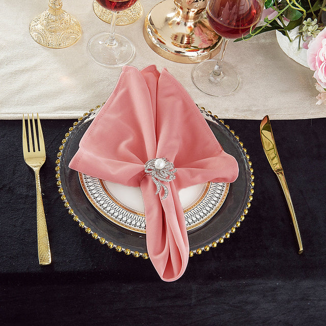 Scuba Dinner Napkins 20x20 Rose Pink