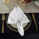 20"x20" Scuba Wrinkle-Free Napkins (240 GSM) for Elegant Dining 10 Piece Pack