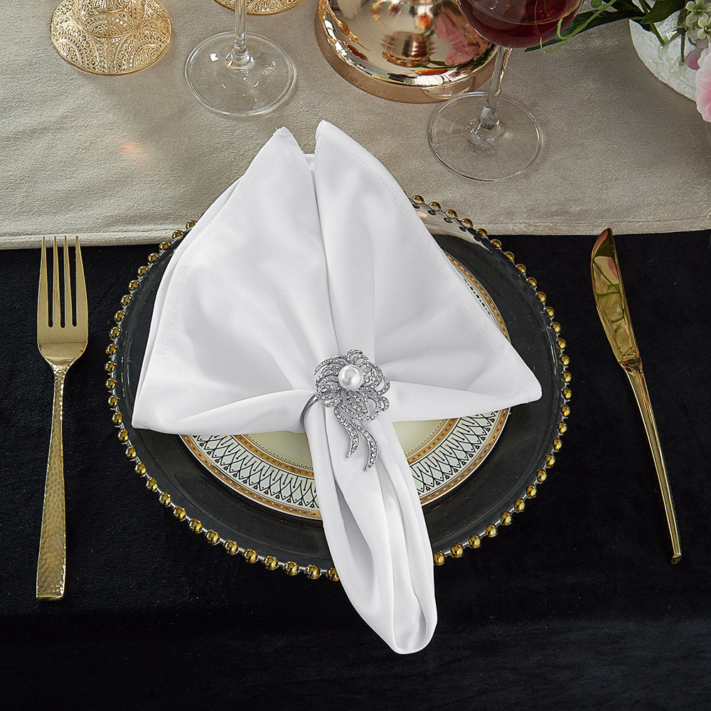 Scuba Dinner Napkins 20x20 White