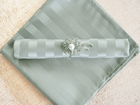 Polyester Cloth Dinner Napkins 20x20 Silver
