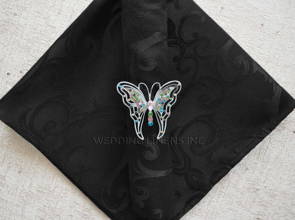 Polyester Dinner Napkins 20x20 Black