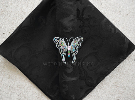 Polyester Dinner Napkins 20x20 Black