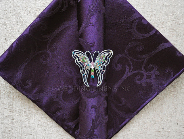 Polyester Dinner Napkins 20x20 Eggplant