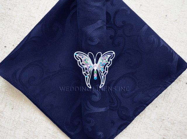 Polyester Dinner Napkins 20x20 Navy Blue